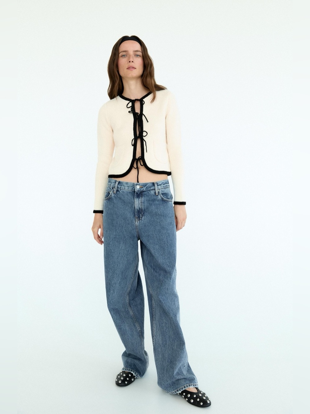 ZARA NWT TIE FRONT SWEATER CARDIGAN
